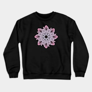 Beautiful White and Yellow Purple Flower Crewneck Sweatshirt